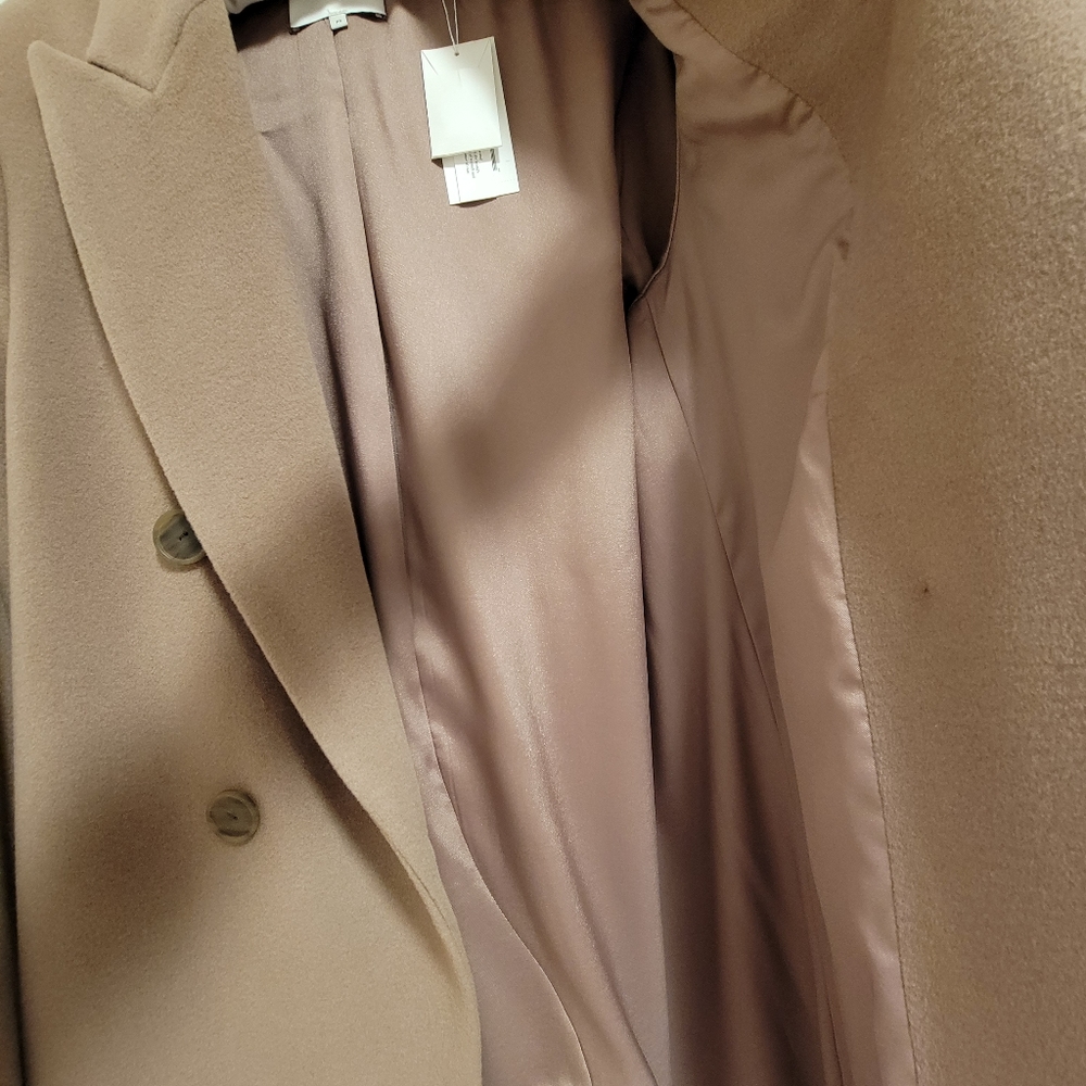 New) VINCE Luxe Wool Car Coat in Mauve. Oversize. XS v773691371 - Picture 15 of 16